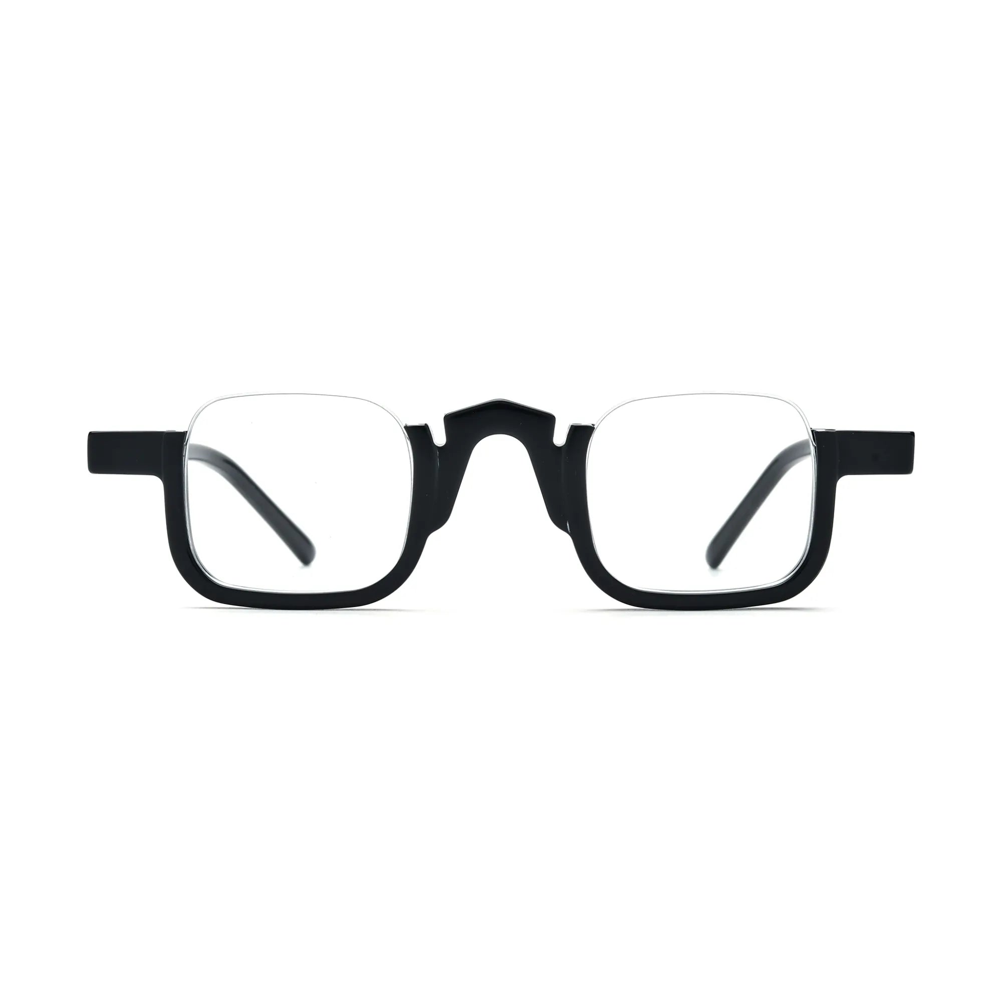 VoyueLens™ Midnight Black Square Eyeglasses – Front View – SKU VL19352-C5
